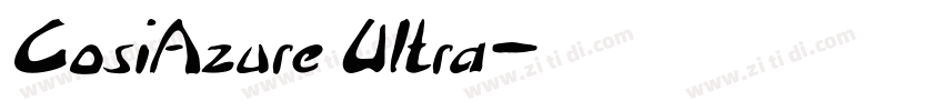 CosiAzure Ultra字体转换